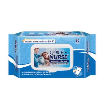 Khăn Ướt  Tắm Khô Quick - Nurse Bao 50 miếng