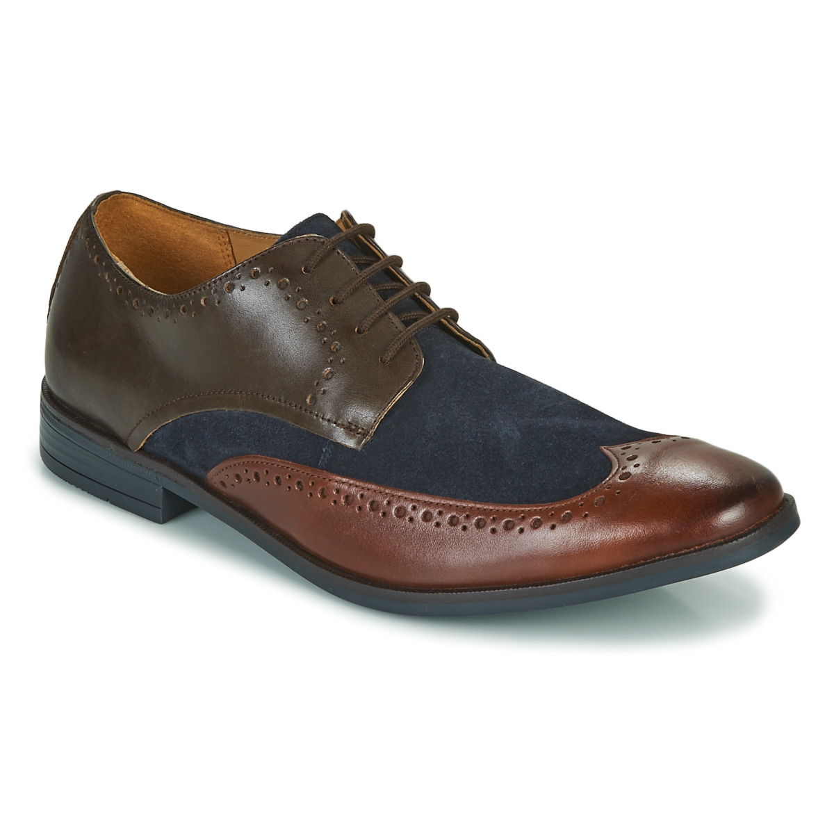 Save 56% Mens Shoes Lace-ups Brogues for Men Clarks Leather Stanford Limit in Blue Navy Leather Navy Leather Blue 