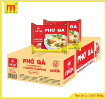 Thùng 30 Gói Phở Gà/ Phở Bò VIFON 65g/Gói