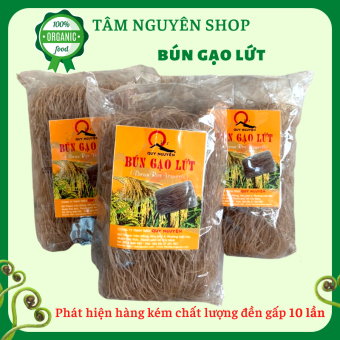 Bún gạo lứt Quy Nguyên bún gạo lứt sạch Ông thầy Tuệ Hải gói 200gr Tâm Nguyên TN15