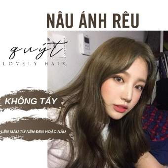 THUỐC NHUỘM TÓC NÂU RÊU+TẶNG OXY-KHÔNG CẦN TẨY-LÊN TỪ NỀN ĐENNÂU