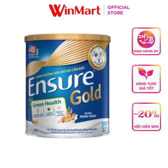 Lon Ensure Gold Green Health Đạm thực vật  850g