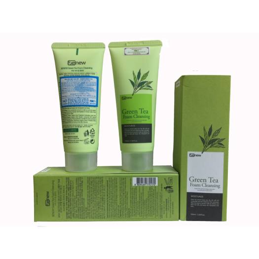 Sữa Rửa Mặt Trà Xanh Ngừa Mụn Benew Green Tea Foam Cleansing 100ml, Không Gây Kích Ứng Phù Hợp Mọi Loại Da.