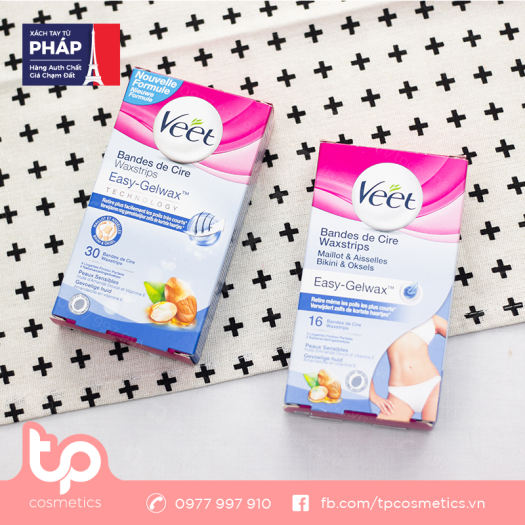 Miếng Dán Tẩy Lông Veet Easy - Gelwax 16 Miếng