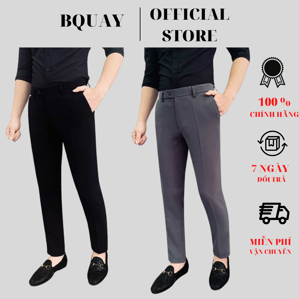 Quần Âu Tây Cho Nam Đẹp Chất Tuyết Hạn ôm bó sát chân Phong Cách Hàn Quốc