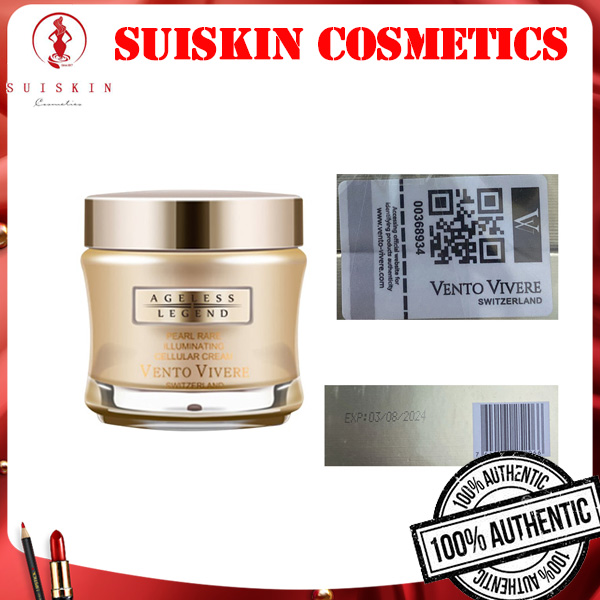 Kem Vento Vivere Pearl Rare Thụy Sĩ 30g - ngọc trai dưỡng trắng mờ nám tàn nhang