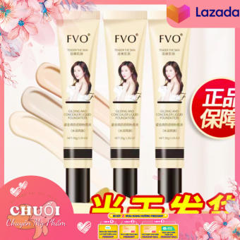 Kem Nền FVO Che Khuyết Điểm 33G(Tuýp Vàng No.6121) | Kem Nền Dạng Lỏng 30g Gil Che Khuyết Điểm Giữ Ẩm Kiềm Dầu Làm Sáng Da Chống Thấm Nước Và Mồ Hôi fvo