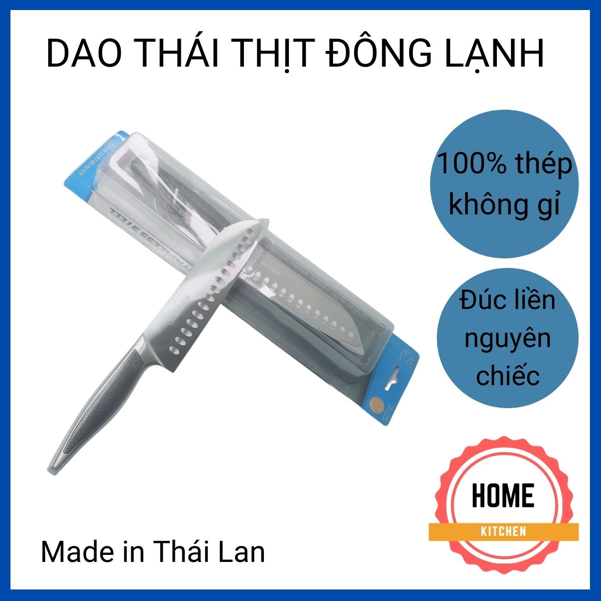 Dao thái thịt đông lạnh Thái Lan Rhino Brand. Dùng thái thịt, thái cá thái đồ đông lạnh. Sản xuất tại Thái Lan