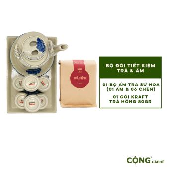 Bộ Ấm Trà Và Trà Cổ Thụ Cộng Cà Phê X Vixi - Bộ Đôi Tiết Kiệm