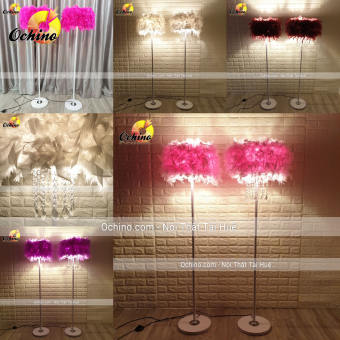 Đèn Cây Lông Vũ, Đèn Ngủ Lông Vũ, Đèn Lông Vũ Sang Chảnh Trang Trí Và Chụp HÌnh (Hàng có Sẵn)