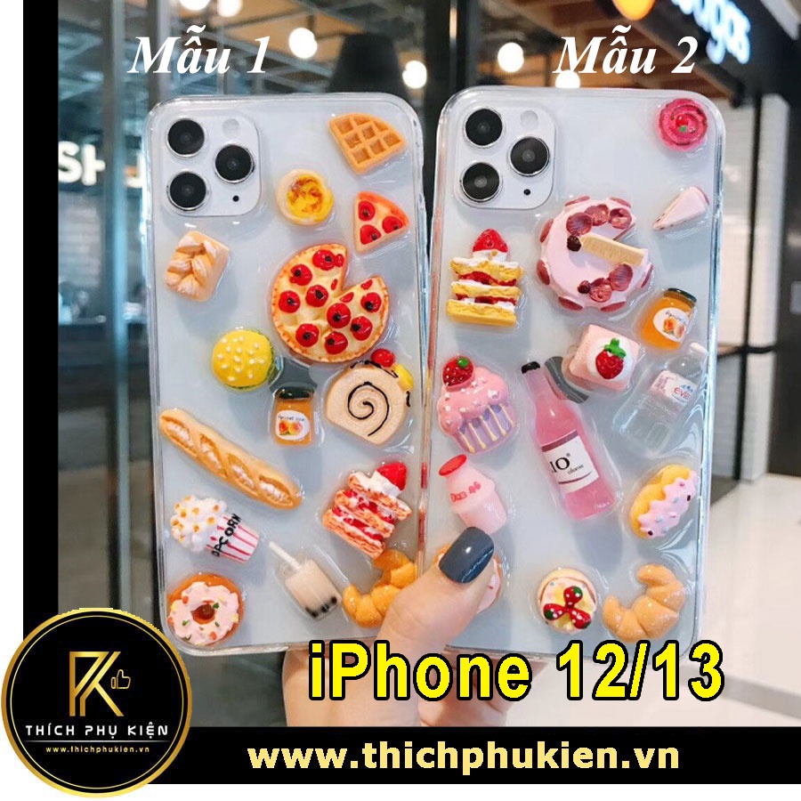 Ốp Lưng iPhone Hình Thức Ăn Kute iPhone 11/11 Pro/11 Pro Max/12/12 Mini/12 Pro/12 Pro Max/iPhone 13/13 Pro Max