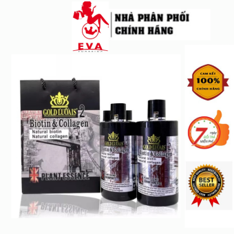 Cặp Gội Xả Gold Luoais Biotin & Collagen Dưỡng Ẩm, Phục Hồi Hư Tổn Từ Sâu Bên Trong