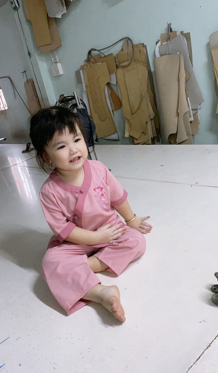 Đồ lam cho bé gái,áo lam áo tràng