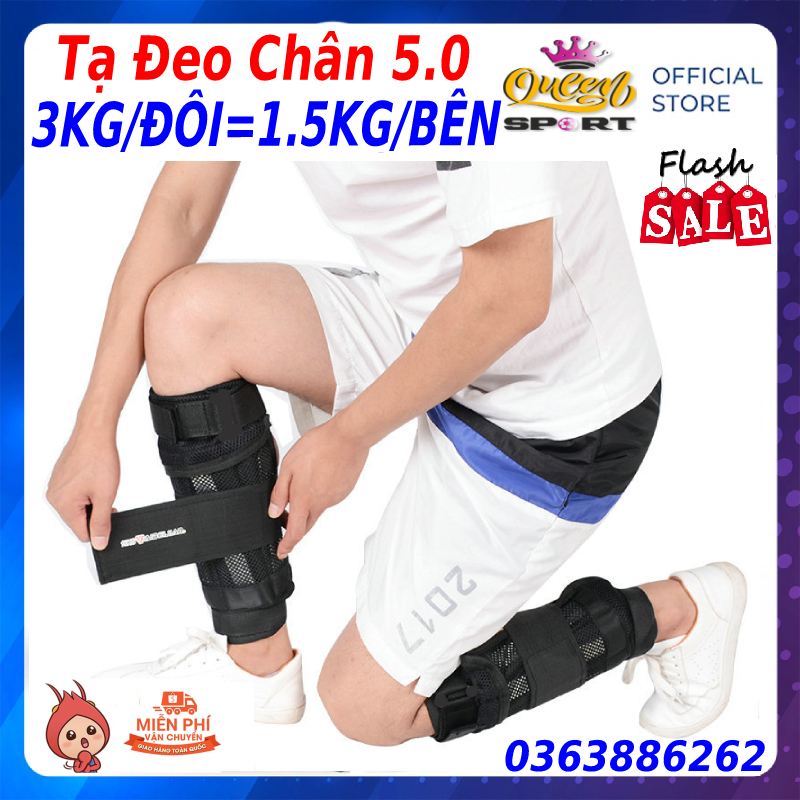 Tạ Đeo Chân Tay Thế Hệ Mới Phiên Bản 5.0 nặng 3kg/đôi nâng cao thể lực giảm mỡ tăng cơ phát triển chiều cao cho thanh thiếu niên bảo hành 2 năm