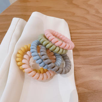 Dây cột tóc lò xo màu pastel
