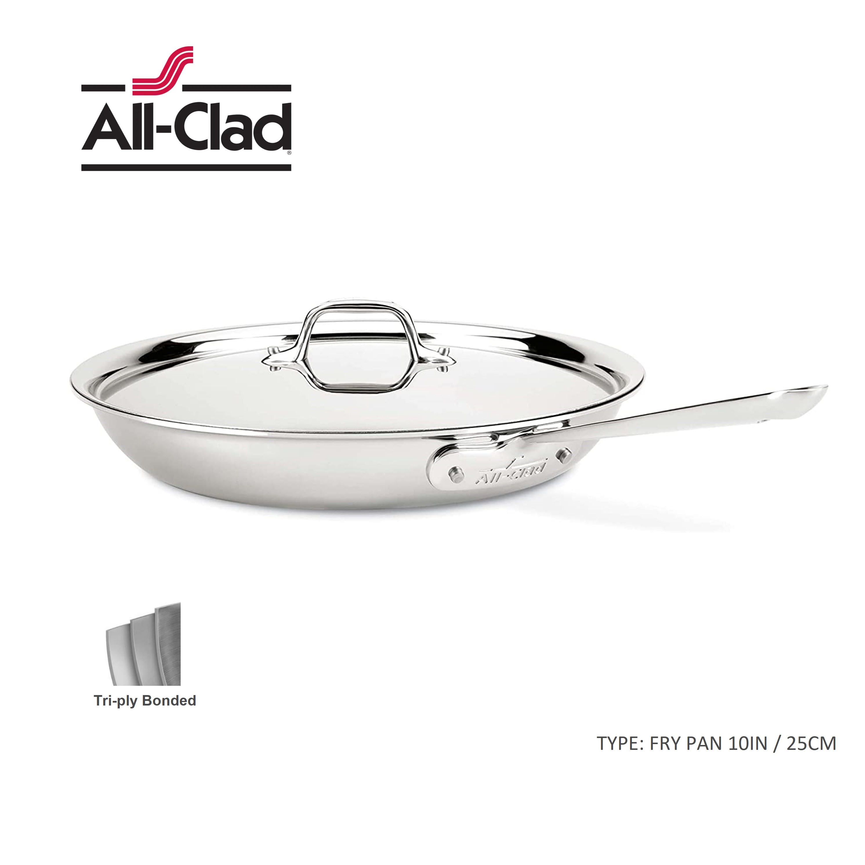 All-Clad E849A264 Stainless Steel Cocottes 0.5-Quart 2-Piece Silver