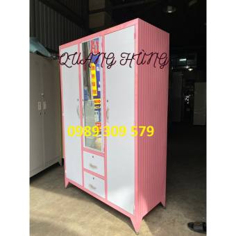 TỦ SẮT 3 CÁNH TĨNH ĐIỆN CAO CẤP LOẠI 1 SẮT DÀY HCM