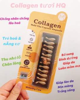 Viên Collagen Tươi Ammud Multi Vita Ampoule Hàn Quốc Vỉ 12 Viên