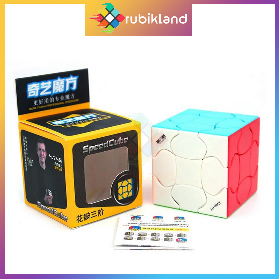 Rubik biến thể 3x3 qiyi fluffy cube rubic 3 tầng stickerless đồ chơi trí tuệ trẻ em