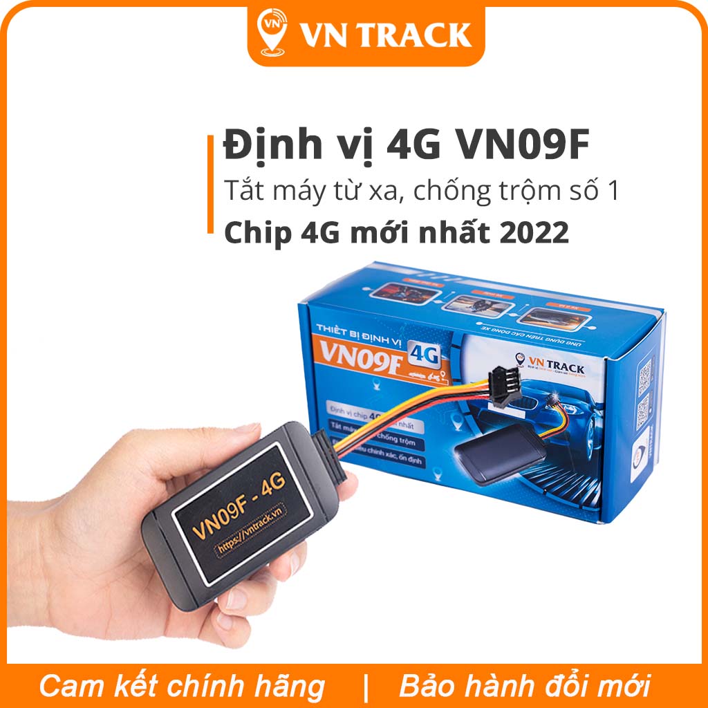 Định vị xe máy, ô tô - vn09f 4g | chip 4g, tắt máy từ xa, nhận biết tắt mở động cơ