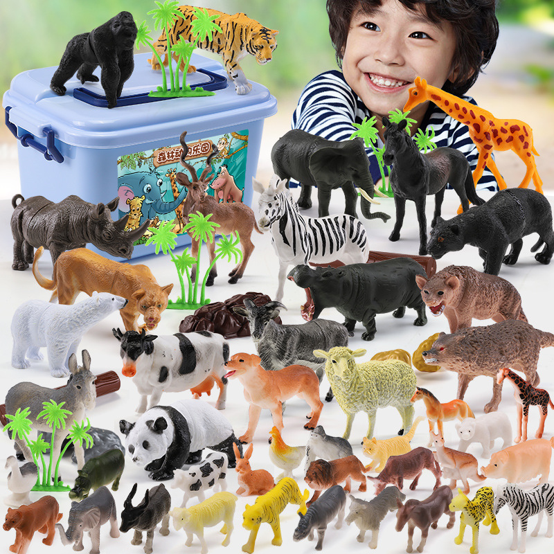 Bộ đồ chơi thú rừng 58 chi tiết cho bé khám phá thế giới xung quanh