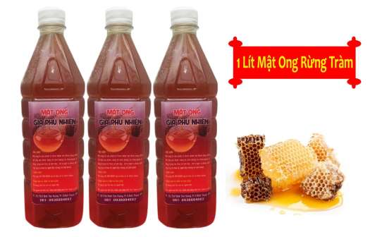 Mật ong nguyên chất 1 lít Mật ong rừng tràm Gia Lai