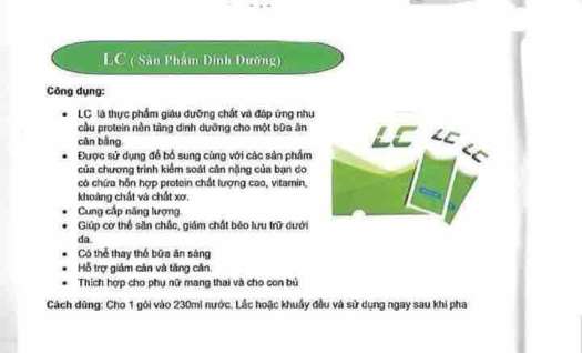 Bữa ăn đinh dưỡng lc Unicity