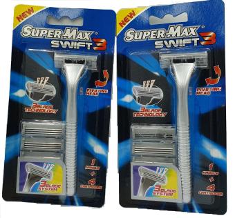 Combo 2 dao cạo Supermax - Dao cạo râu nhập khẩu chính hãng chất lượng cao