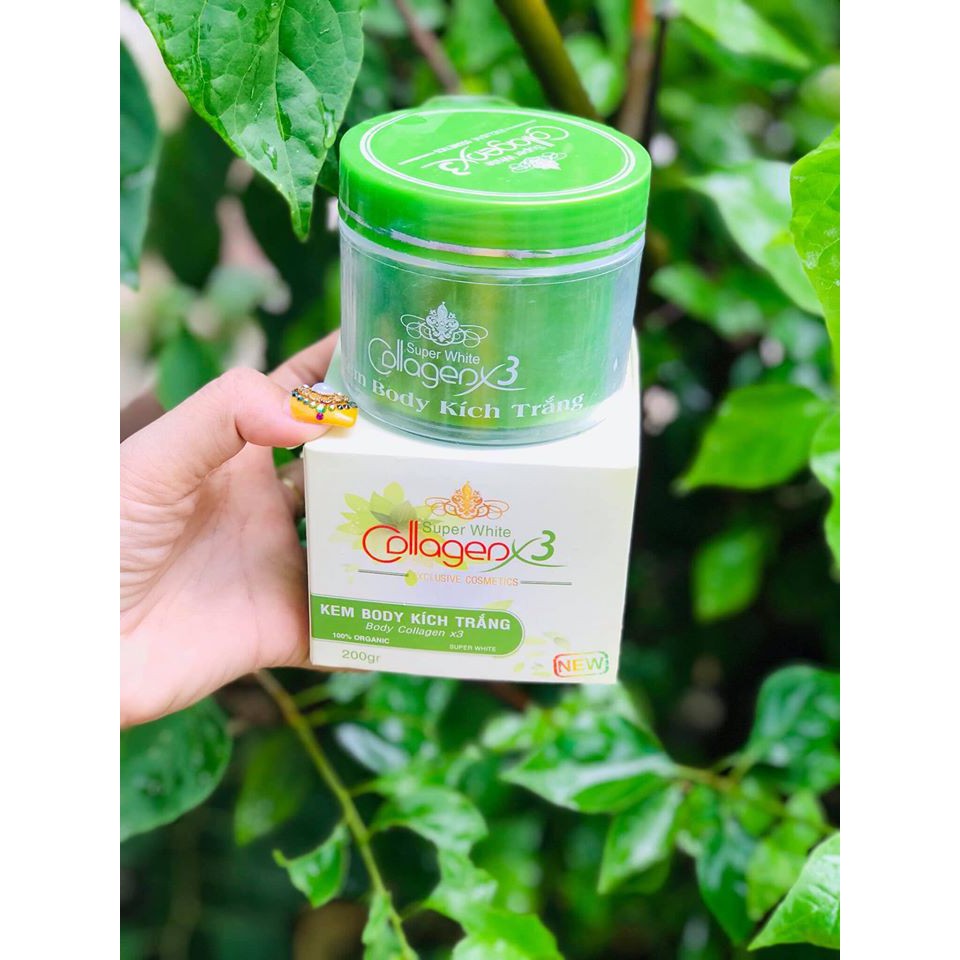 Kem collagen X3 xanh