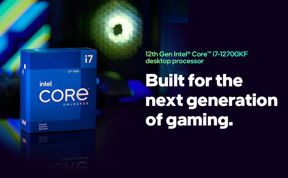 Intel Core i7-12700KF Desktop Processor 12 (8P+4E) Cores up to 5.0 GHz Unlocked LGA1700 600 Series Chipset 125W 1 Intel Core i7-12700KF Desktop Processor 12 (8P+4E) Cores up to 5.0 GHz Unlocked LGA1700 600 Series Chipset 125W