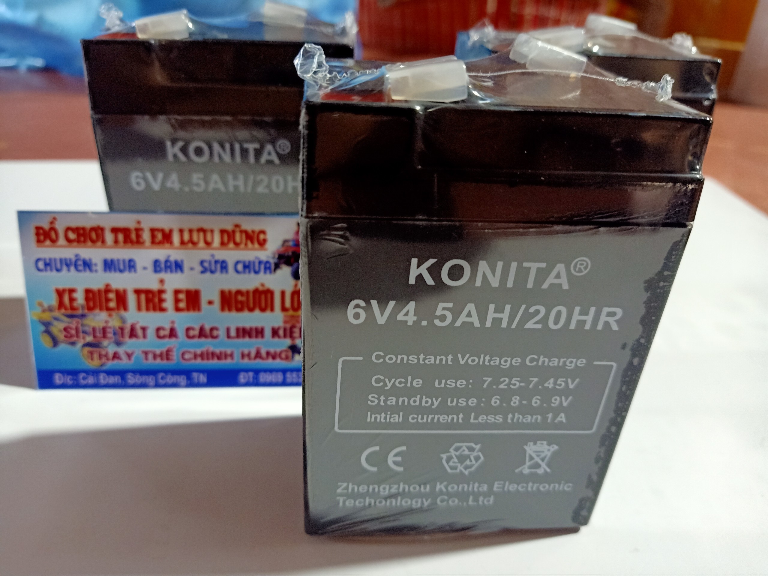 acquy oto xe máy điện trẻ em 6V4.5A