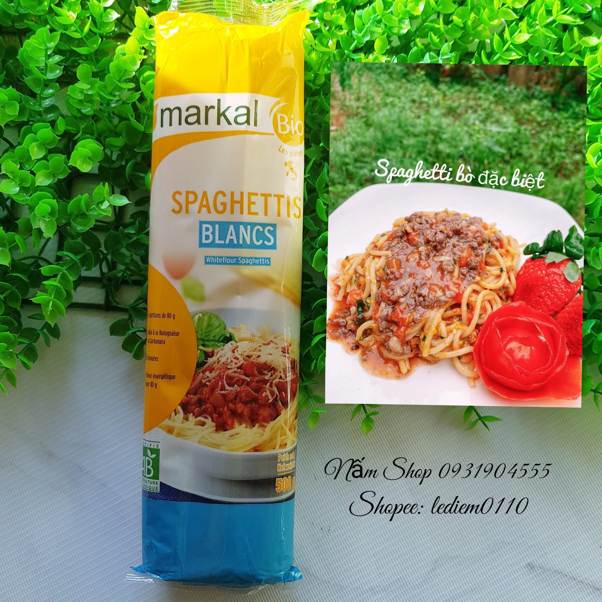Mì Ý hữu cơ Markal 500g - Mỳ spaghetti [Date 2024]