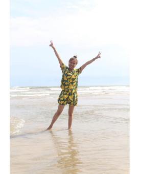 Bộ Đồ Đi Biển Bộ Hoa Quả Đi Biển Mặc Nhóm Đôi Đơn Đồ bơi nam nữ