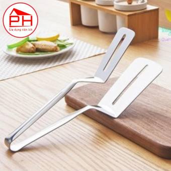 Dụng cụ kẹp cá lật thịt chiên rán xẻng chiên trứng kẹp thực phẩm nóng đa năng inox 304 cao cấp - Gia dụng Phước Hòa