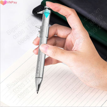 Bút bi kiêm thước kẹp 10cm