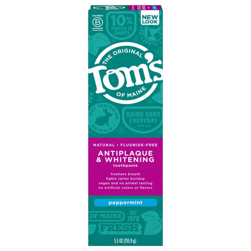 Kem đánh răng original tom’s 161,5gr vị bạc hà - mỹ