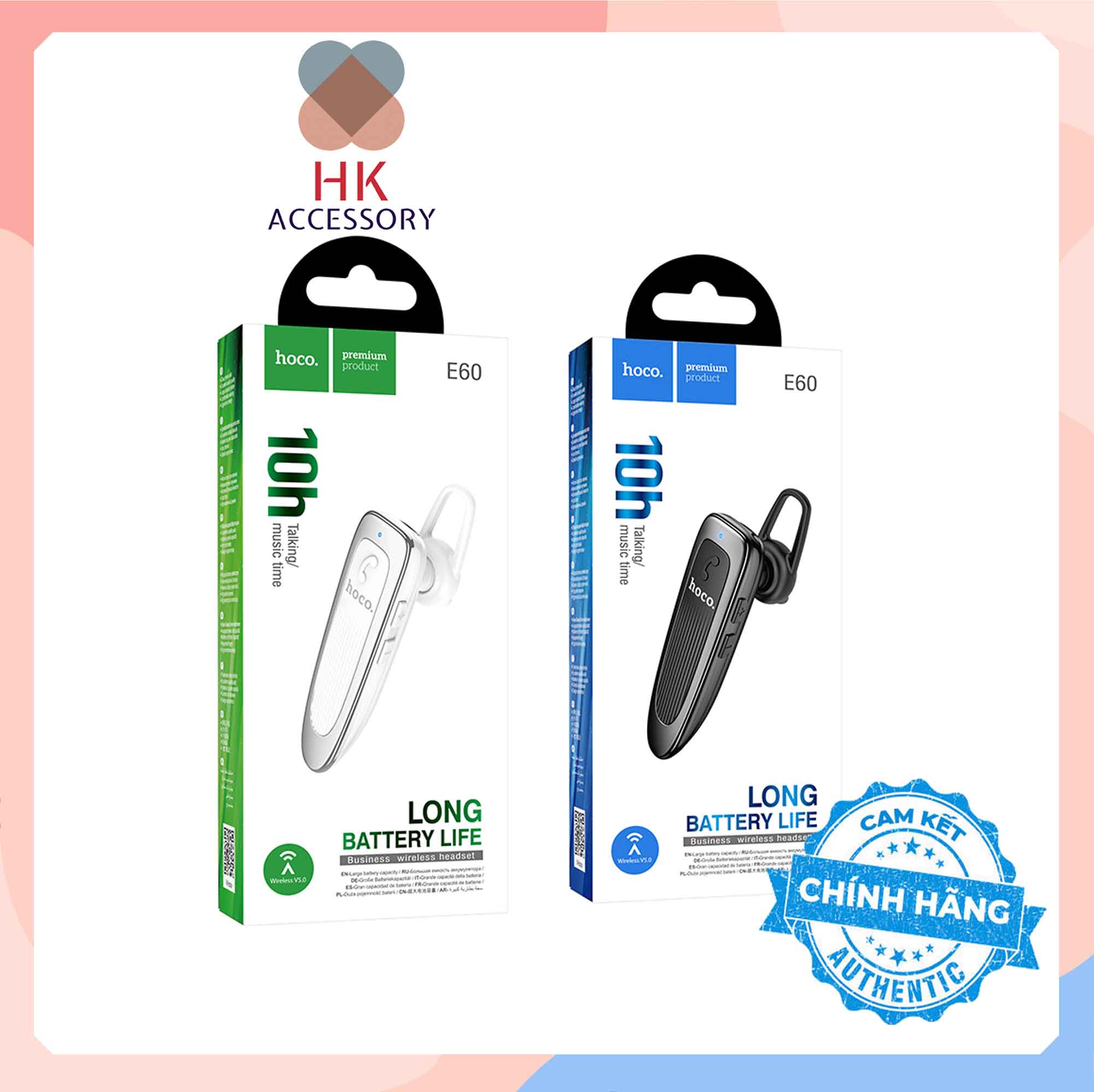 Tai nghe bluetooth hoco e60 hàng chính hãng