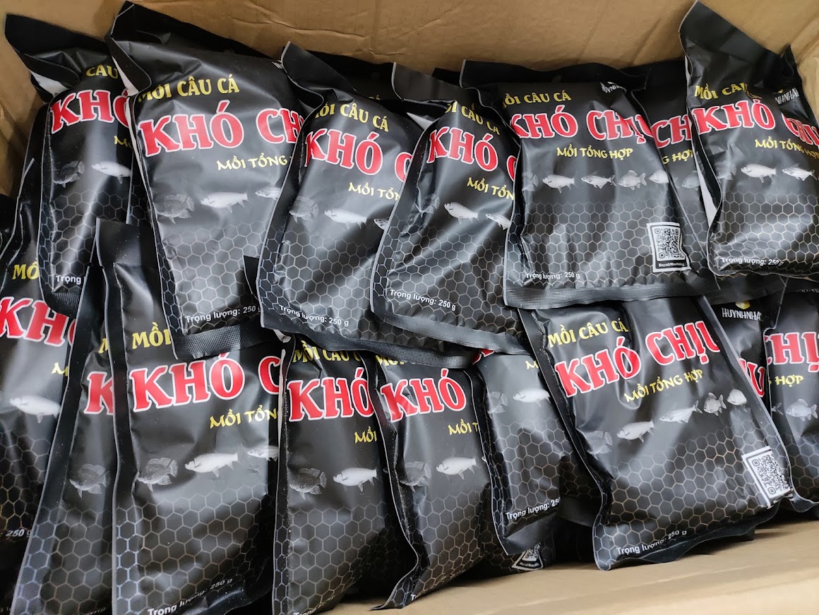 Combo 3 gói cám câu tổng hợp Khó Chịu - cám tổng hợp câu cá rô phi,trắm,chép,mè,trê ,tra,trôi & cá chim