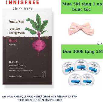 [Chính hãng] Mặt nạ  Innisfree Jeju Root Energy  Mask dưỡng ẩm mịn sáng da từ thiên nhiên 25ml Hàn Quốc - chăm sóc da mặt - mặt nạ innisfree chính hãng