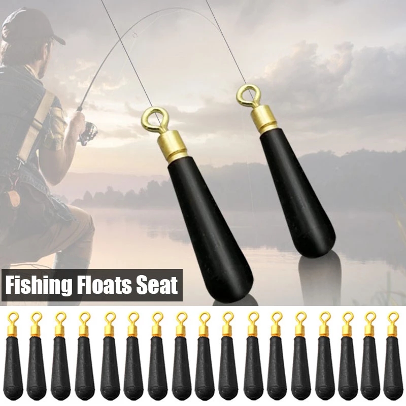 1/2PCS Lot Fishing Gear Block Rotation Drift Fishing Floats Accessory Bobber  Copper+ Rubber Tools Fish