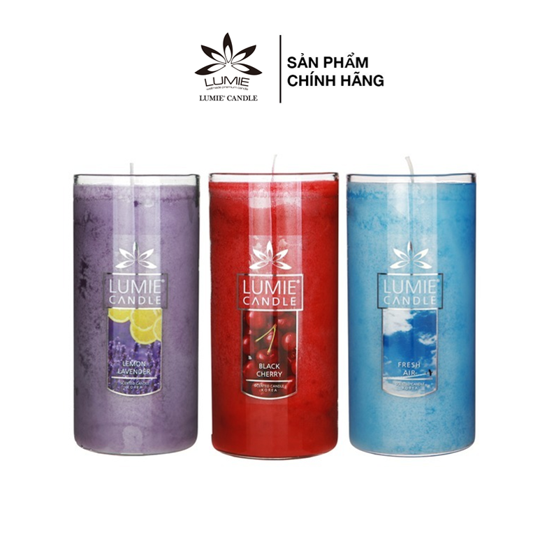 Nến ly thơm cao cấp hàn quốc lumie candle 600g - 12 mùi hương