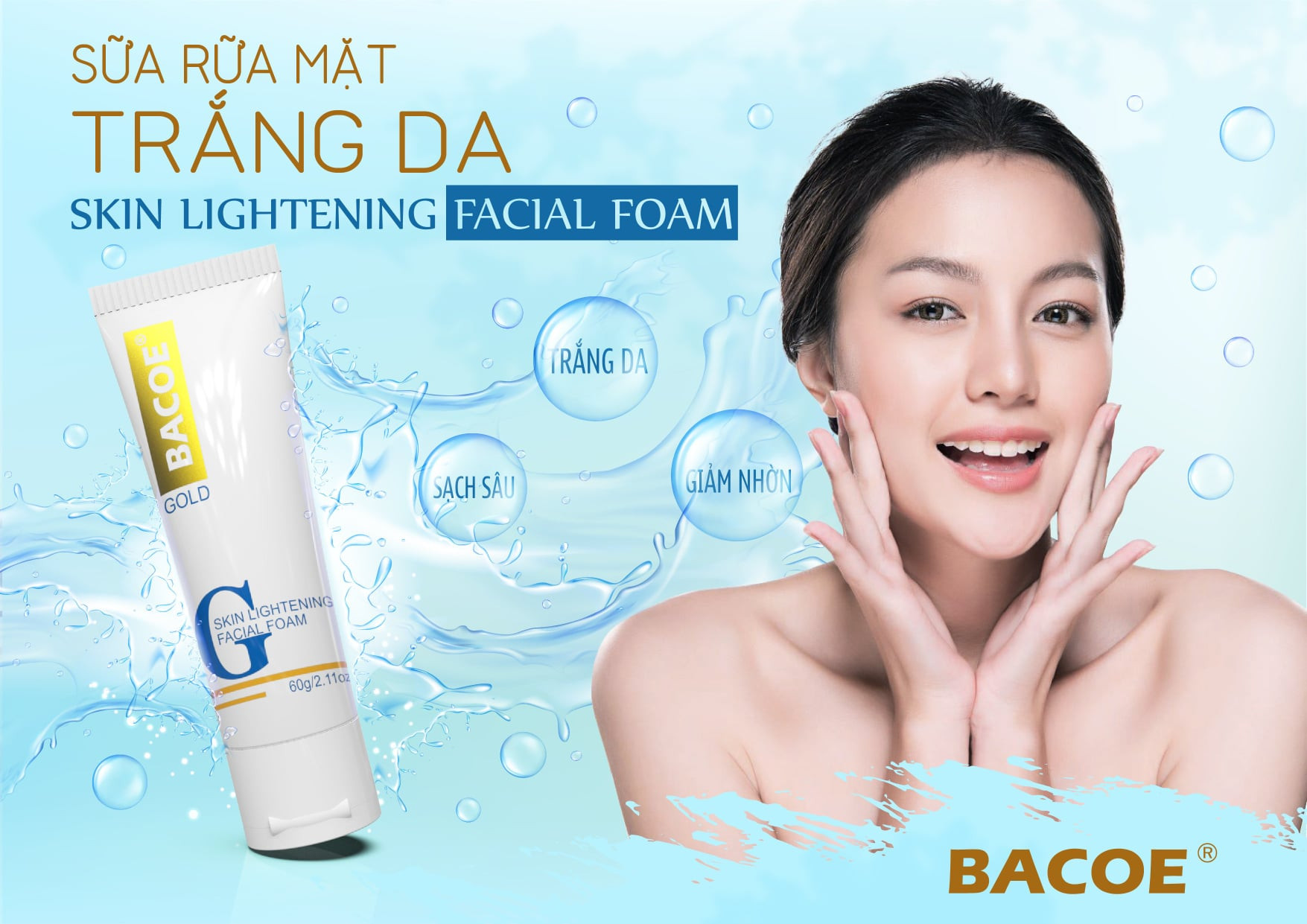 Sữa rửa mặt bacoe 60g