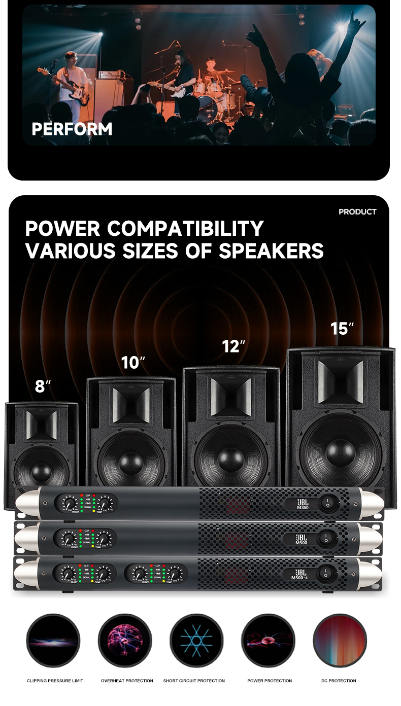 JBL- M350/M500 Professional household high-power digital power high-quality bass amplifier. | Lazada Singapore