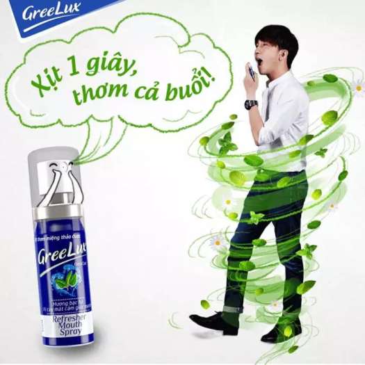 Xịt Thơm Miệng Thảo Dược GreeLux, Xịt Họng Thơm Miệng 12ml