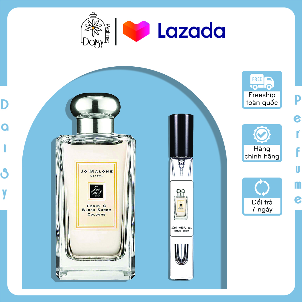 Nước hoa nữ Jo Malone English Pear & Freesia Cologne hương thơm nhẹ nhàng, tinh tế, gợi cảm cho mùa xuân hè - mẫu thử 5ml/ 10ml/ 20ml Daisy Perfume