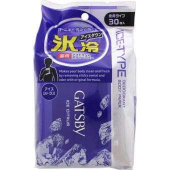 Khăn giấy ướt khử mùi Gatsby Ice Fruity 30 miếng (Hương trái cây)4902806330359