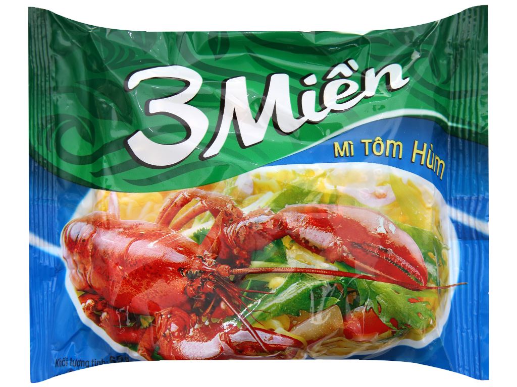 Mì 3 miền tôm hùm gói 65g