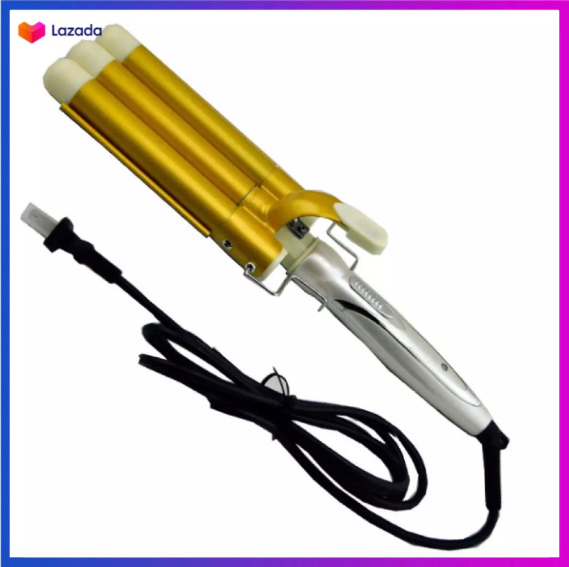 Máy bấm tóc gợn sóng, máy tạo kiểu uốn xoăn sóng nước, máy làm xoăn sóng 3 trục phong cách hàn quốc