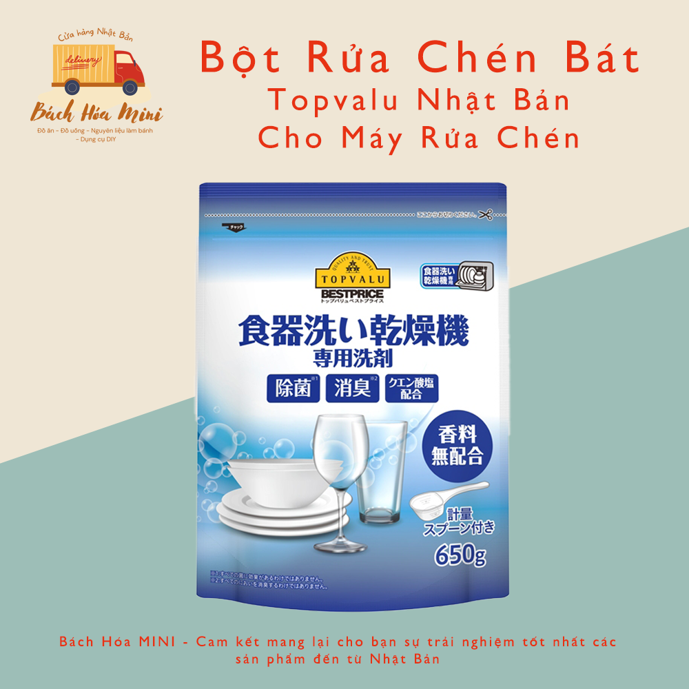 Bột rửa chén bát topvalu nhật bản chuyên dụng cho máy rửa chén - bách hóa mini