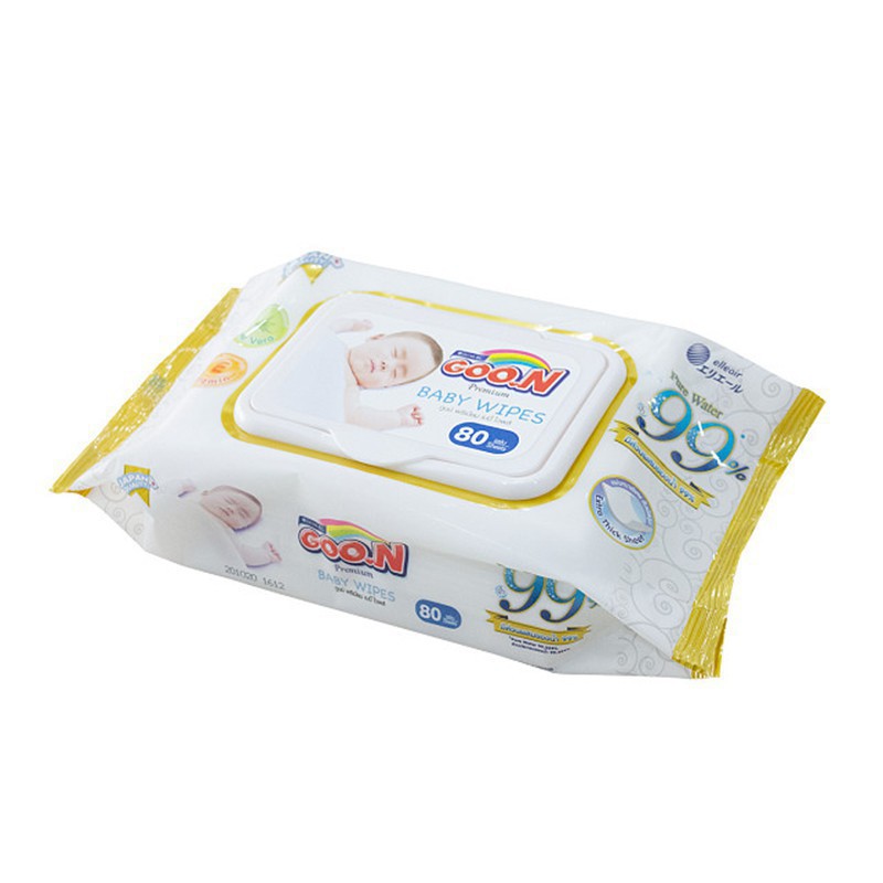 Khăn ướt goon premium 80 tờ không mùi